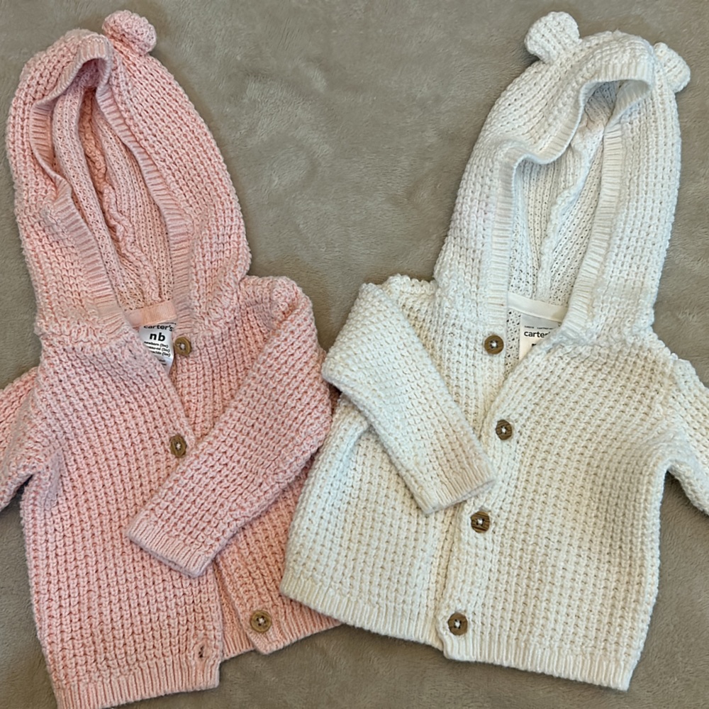 Carter’s Hoodies Set ~ Newborn